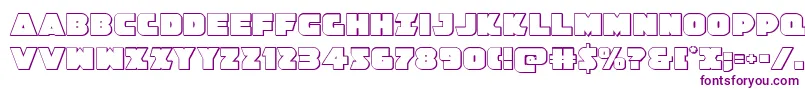 Jedisf3D Font – Purple Fonts on White Background