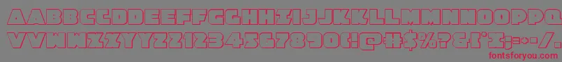 Jedisf3D Font – Red Fonts on Gray Background