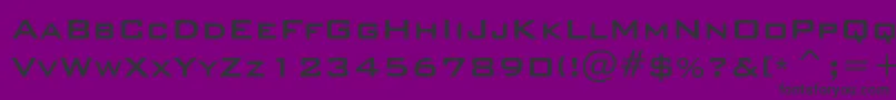 Police BankgothicMdBtMedium – polices noires sur fond violet