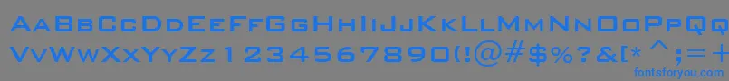 BankgothicMdBtMedium Font – Blue Fonts on Gray Background