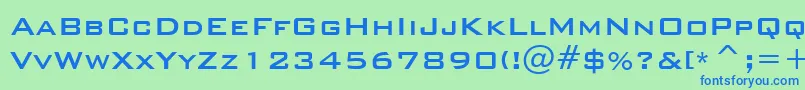 BankgothicMdBtMedium Font – Blue Fonts on Green Background