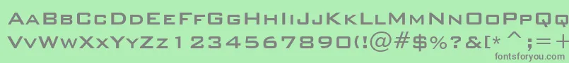 BankgothicMdBtMedium Font – Gray Fonts on Green Background
