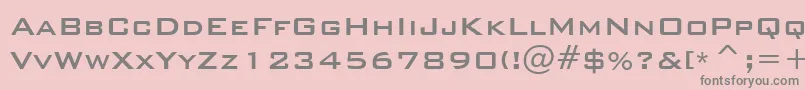 BankgothicMdBtMedium Font – Gray Fonts on Pink Background