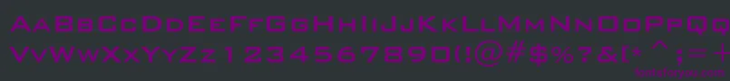 BankgothicMdBtMedium Font – Purple Fonts on Black Background