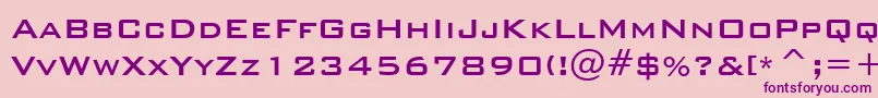 BankgothicMdBtMedium Font – Purple Fonts on Pink Background