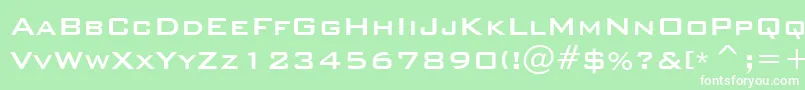 BankgothicMdBtMedium Font – White Fonts on Green Background