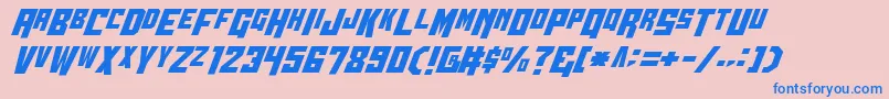 Wbv5cond Font – Blue Fonts on Pink Background