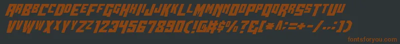 Wbv5cond Font – Brown Fonts on Black Background