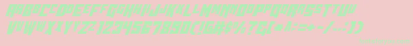 Wbv5cond Font – Green Fonts on Pink Background