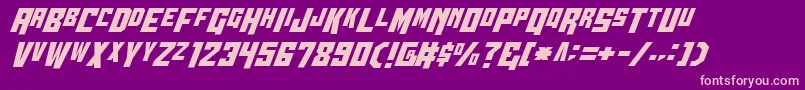 Wbv5cond Font – Pink Fonts on Purple Background