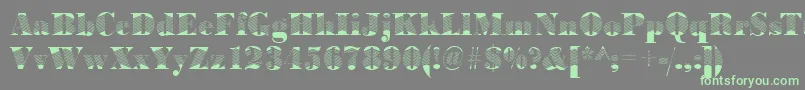 Weitere Informationen zur BodoniarrowRegular-Schriftart BodoniarrowRegular-Schriftart – Grüne Schriften auf grauem Hintergrund