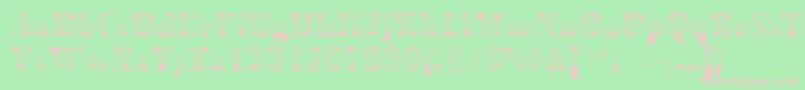 BodoniarrowRegular Font – Pink Fonts on Green Background