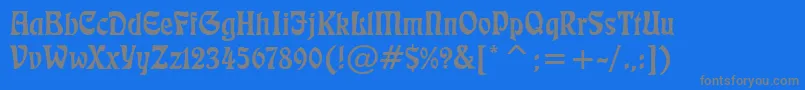 Weitere Informationen zur Freeform710Bt-Schriftart Freeform710Bt-Schriftart – Graue Schriften auf blauem Hintergrund