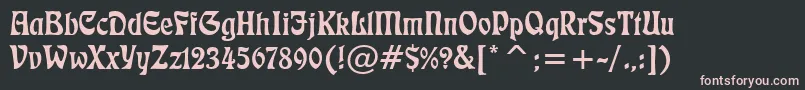 Freeform710Bt Font – Pink Fonts on Black Background