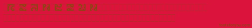 ArribaArribaPiLetPlain.1.0 Font – Brown Fonts on Red Background
