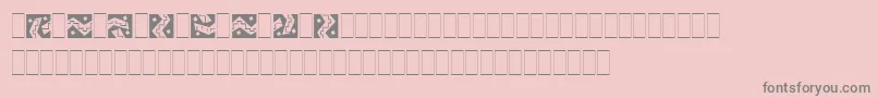 ArribaArribaPiLetPlain.1.0 Font – Gray Fonts on Pink Background