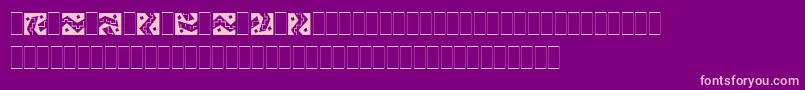 ArribaArribaPiLetPlain.1.0 Font – Pink Fonts on Purple Background
