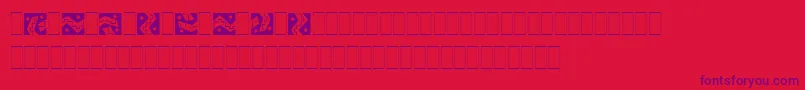 フォントArribaArribaPiLetPlain.1.0 – 赤い背景に紫のフォント
