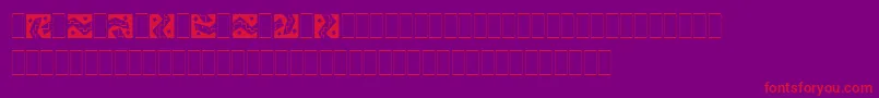 ArribaArribaPiLetPlain.1.0 Font – Red Fonts on Purple Background