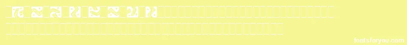 ArribaArribaPiLetPlain.1.0 Font – White Fonts on Yellow Background
