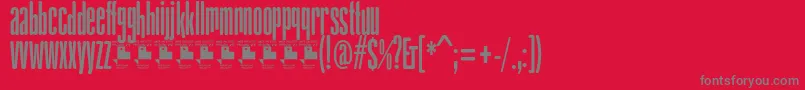 GabachitaPersonalUse Font – Gray Fonts on Red Background