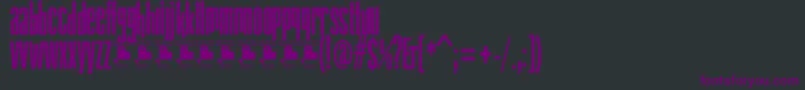 GabachitaPersonalUse-Schriftart – Violette Schriften auf schwarzem Hintergrund