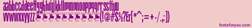 GabachitaPersonalUse Font – Purple Fonts on Pink Background