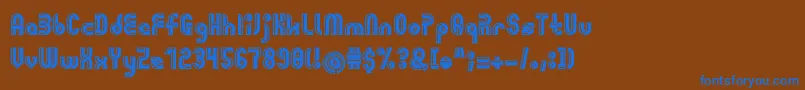 Giovanni Font – Blue Fonts on Brown Background