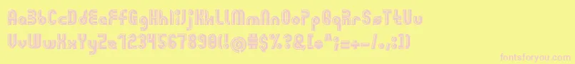 Giovanni Font – Pink Fonts on Yellow Background