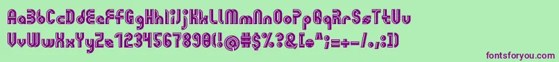 Giovanni Font – Purple Fonts on Green Background