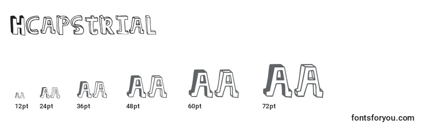 Hcapstrial Font Sizes