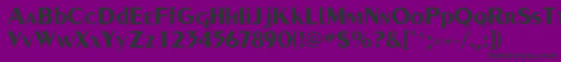 PaqueteSsiBold Font – Black Fonts on Purple Background