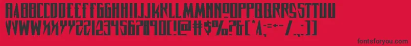 Timberwolfextraexpand2 Font – Black Fonts on Red Background