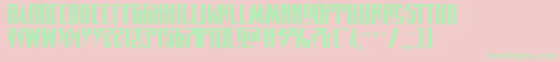 Timberwolfextraexpand2 Font – Green Fonts on Pink Background