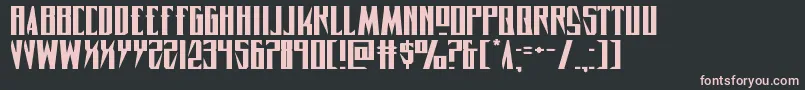 Timberwolfextraexpand2 Font – Pink Fonts on Black Background