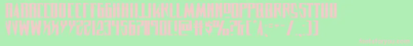 Timberwolfextraexpand2 Font – Pink Fonts on Green Background