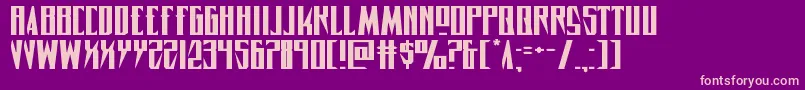 Timberwolfextraexpand2 Font – Pink Fonts on Purple Background