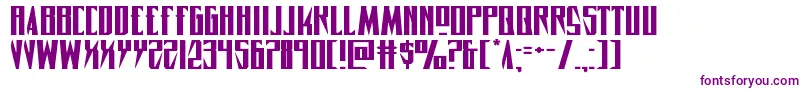 Timberwolfextraexpand2 Font – Purple Fonts on White Background