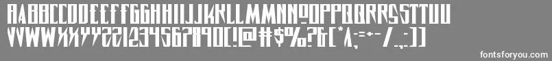 Timberwolfextraexpand2 Font – White Fonts on Gray Background