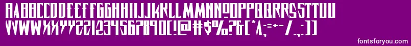 Timberwolfextraexpand2 Font – White Fonts on Purple Background