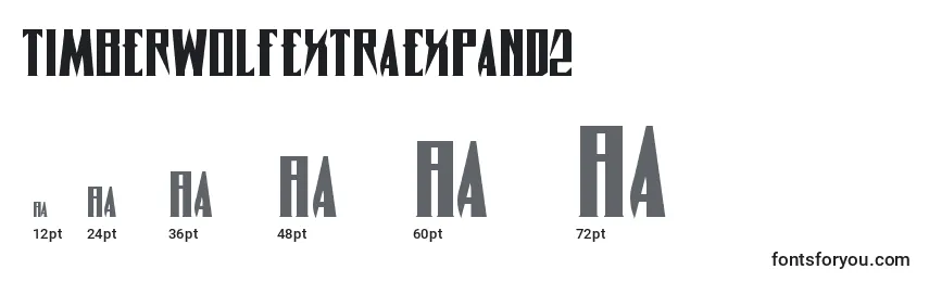 Timberwolfextraexpand2 Font Sizes