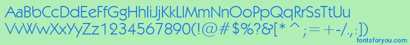 Lisätietoja Kabeln-fontista Kabeln-fontti – siniset fontit vihreällä taustalla