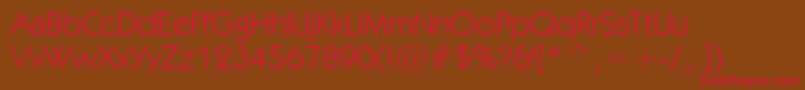 Kabeln Font – Red Fonts on Brown Background