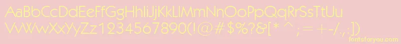 Kabeln Font – Yellow Fonts on Pink Background