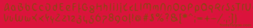 ArabstrokeLtRegular Font – Brown Fonts on Red Background