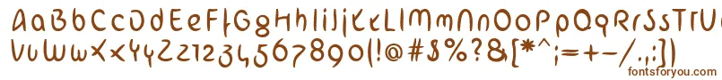 ArabstrokeLtRegular Font – Brown Fonts on White Background