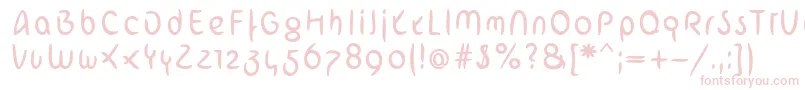 ArabstrokeLtRegular Font – Pink Fonts on White Background