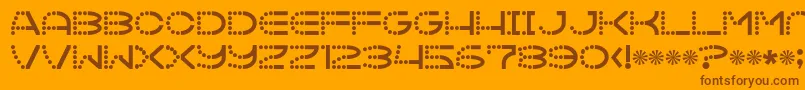 Vanish Font – Brown Fonts on Orange Background