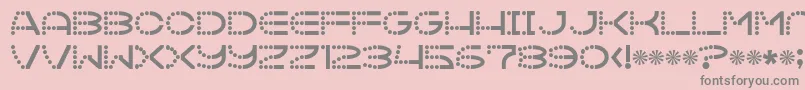 フォントVanish – ピンクの背景に灰色の文字