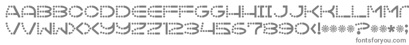 Vanish Font – Gray Fonts on White Background